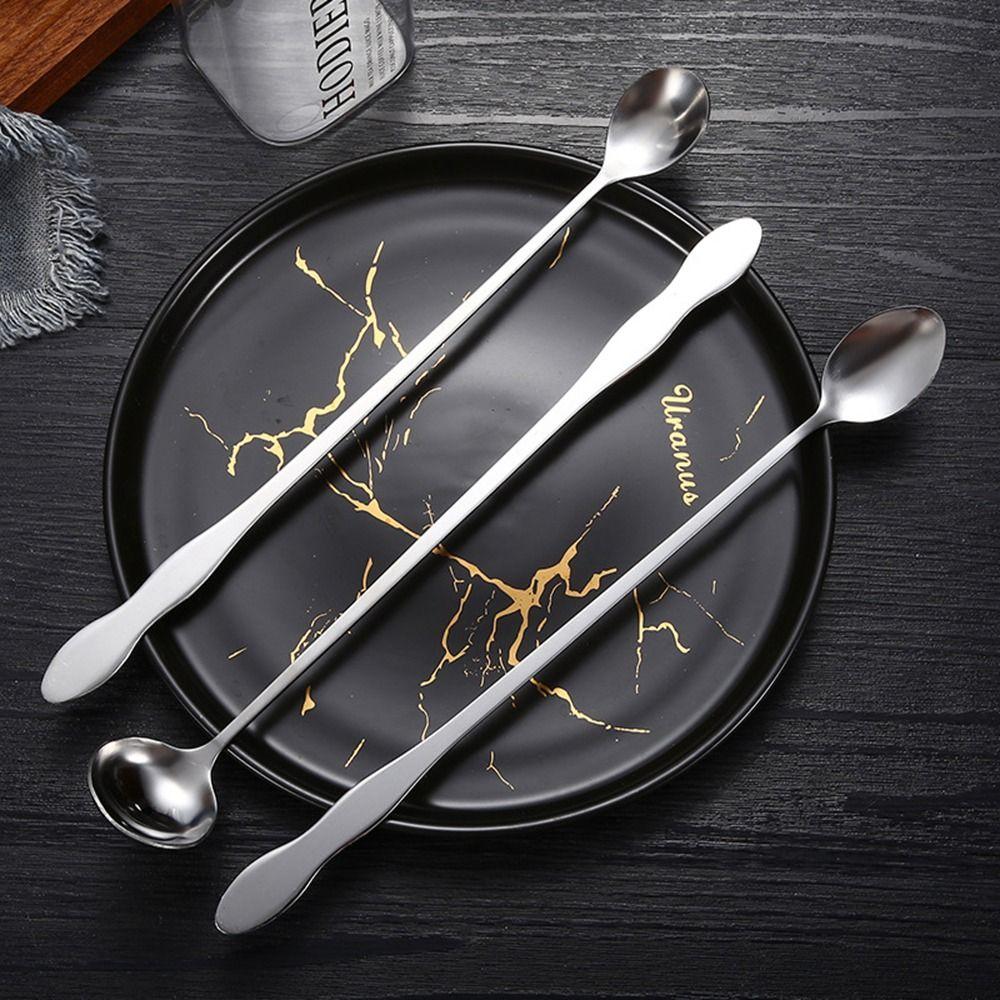Bartender Ice Cream Long Handle Ice Tea Cocktail Stirring Tool Bar Spoon Mixing Stirrers Teaspoon