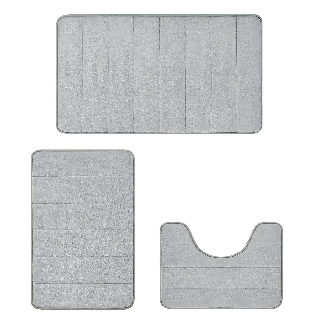 3 шт./компл. Быстросохнущие коврики для ванной, наборы, водопоглощающие мягкие коврики, новый коврик для пола в ванной для домашнего пола