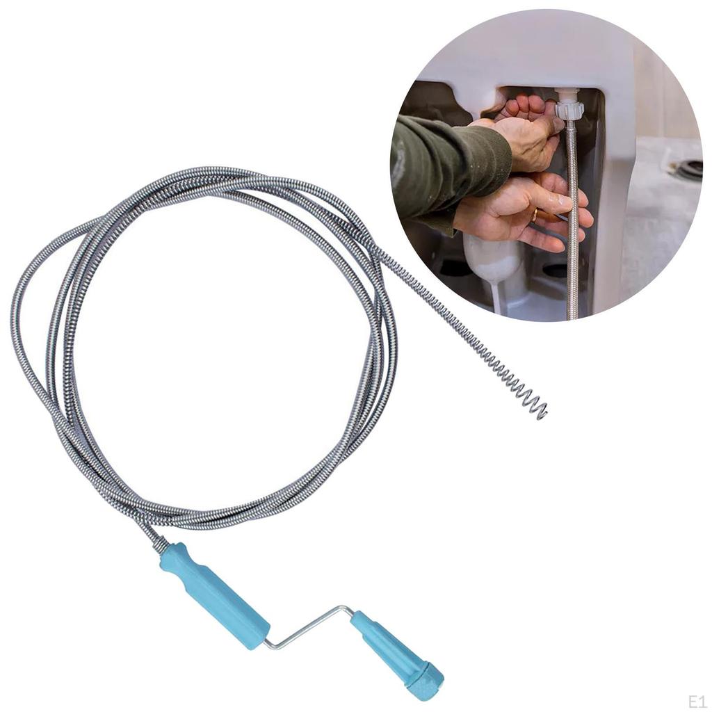 Инструмент для удаления стальных засоров, очиститель канализации, ловушка для волос, очиститель раковины, очиститель змей, сливной шнек для туалета, кухонной раковины, канализации, ванной комнаты, ванна - 1,4 м