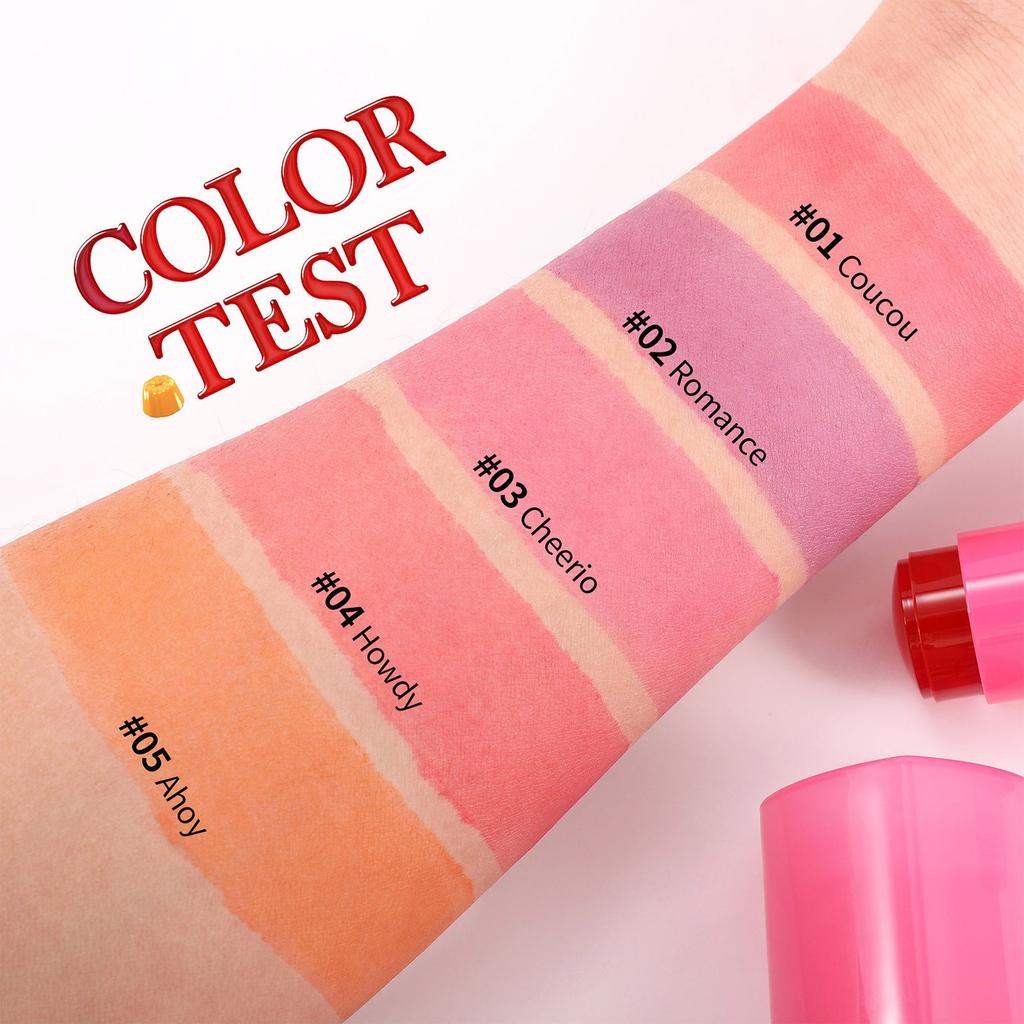 Желейные румяна, многоцелевые румяна-стики для губ и щек, увлажняющие румяна с желеобразной текстурой, стойкие пигментированные румяна