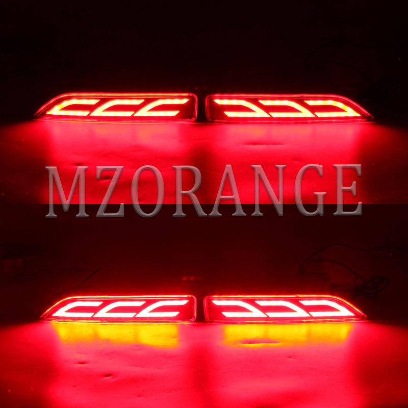 1 Pair LED Rear Bumper Lights for Honda CRV CR-V 2007 2008 2009 Multi-function Rear Fog Lamp Brake Light Driving Lamp