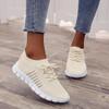 Fashion Women Mesh Casual Lace-up Sport Shoes Runing Breathable Shoes Sneakers