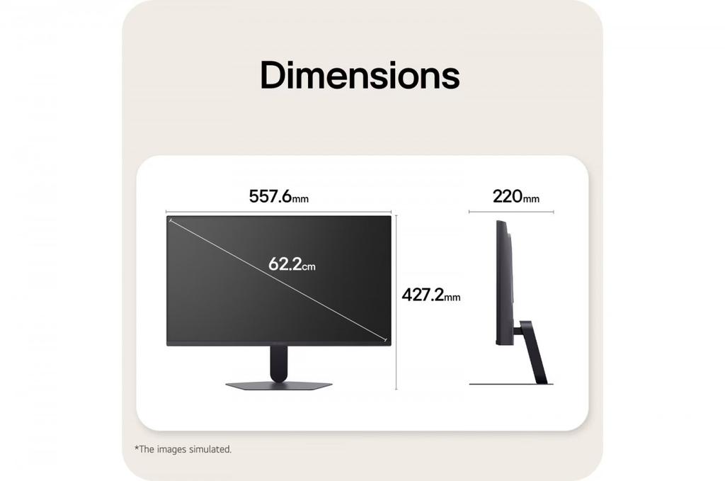 Monitor 24.4 inch 25G523B-B IPS FHD