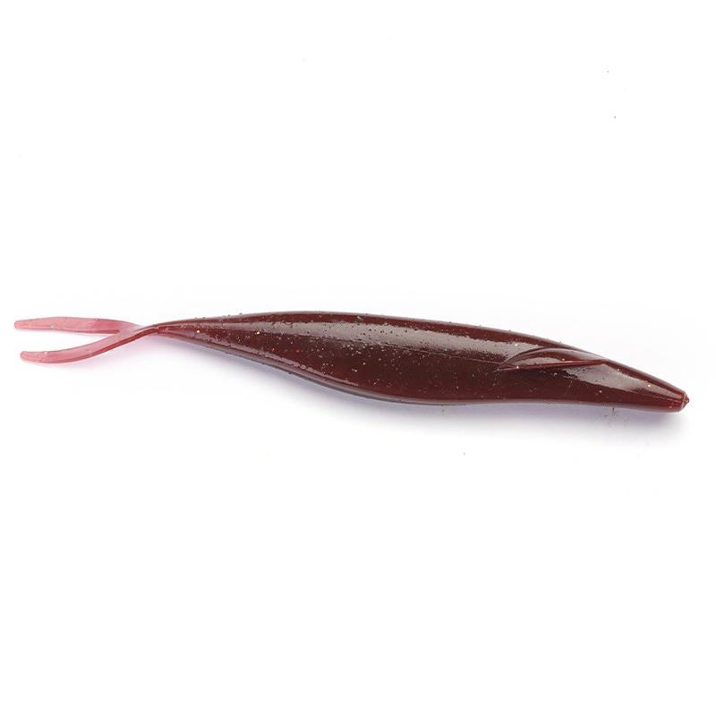 6Pcs 12.7Cm 9.6G Pvc Forked Tail Sinking Soft Lure Artificial Silicone Swimbait Fishing Lure Pike Perch Bass Pesca