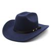 Men'S And Women'S Classic Woolen Hat Flat-Brimmed Jazz Top Hat British Gentleman'S Felt Hat