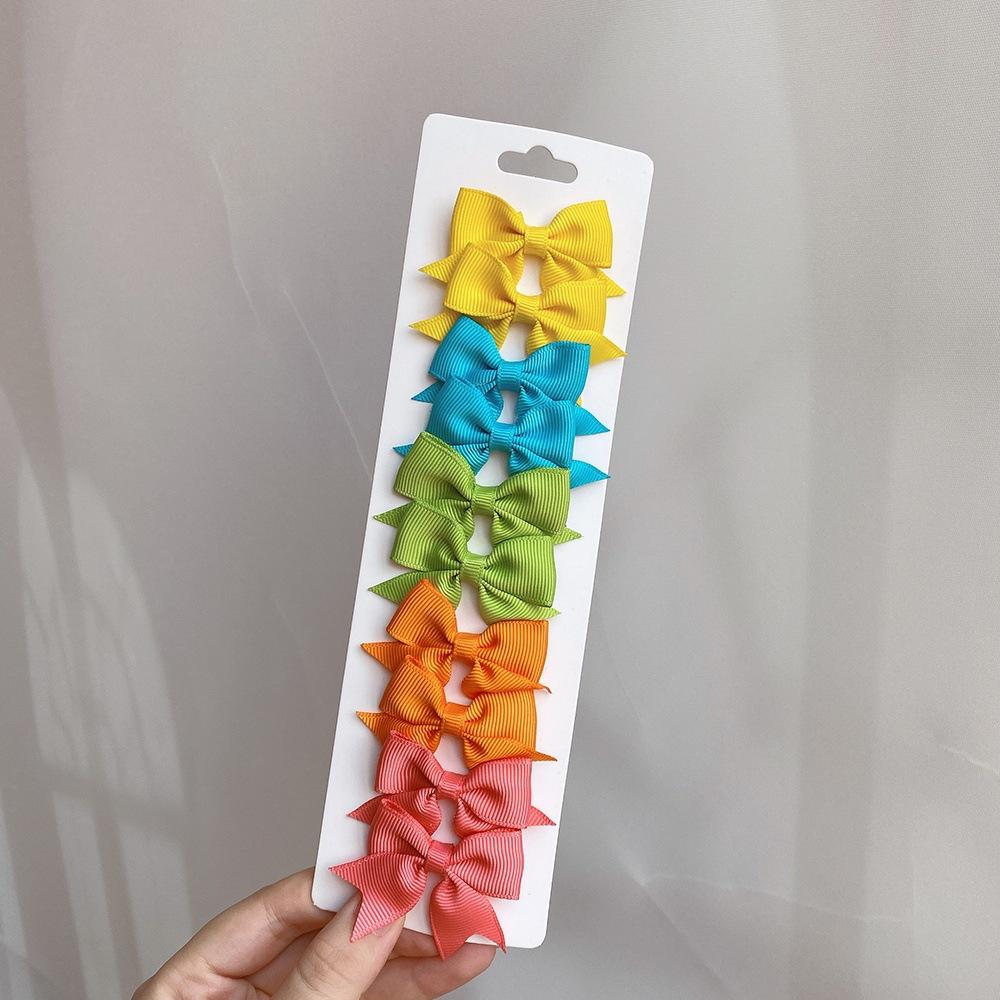 10PCS New Swallowtail Bow Children's Hair Clips Hair Accessories Set Cute Hundred Girls Hair Cards