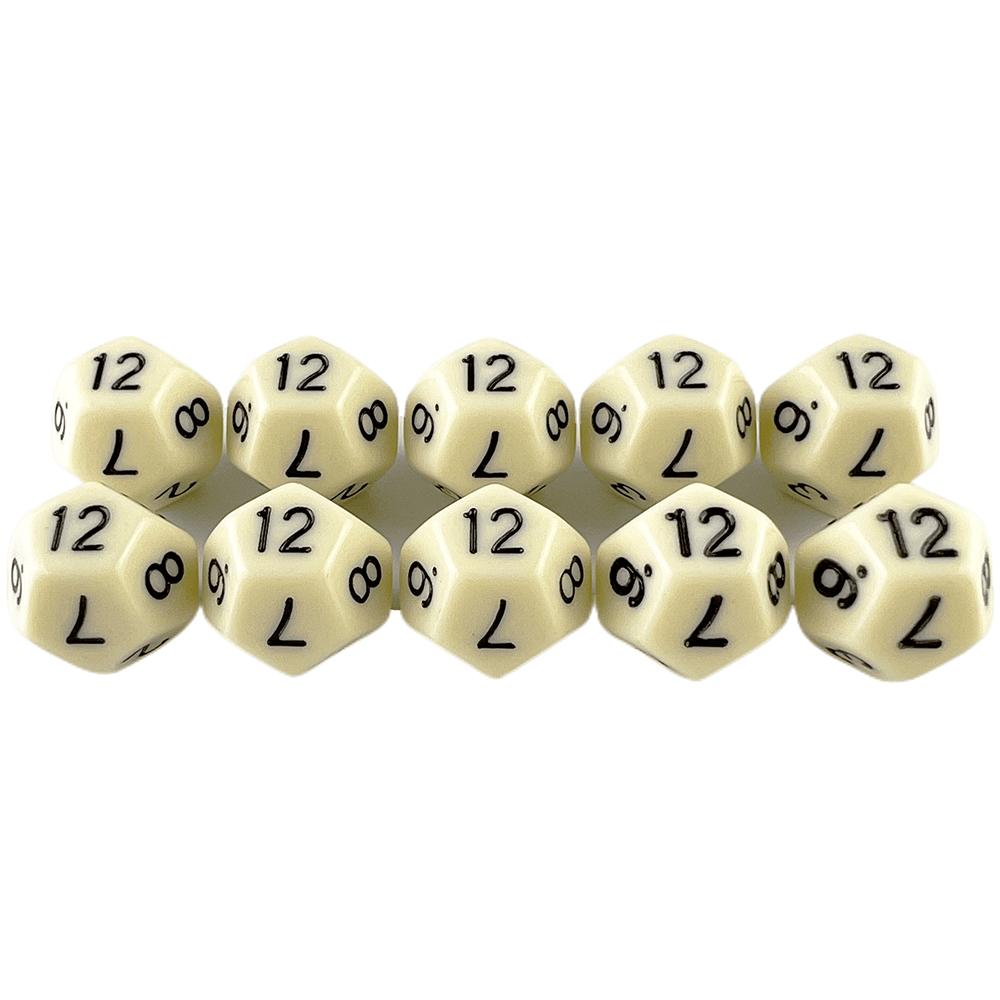 D12 Dice Polyhedral Dice DND Dice Set 10pcs Game Dice Table Game Props