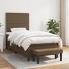 3136496 vidaXL Divan Bed with Mattress Dark Brown 100x200 Cm