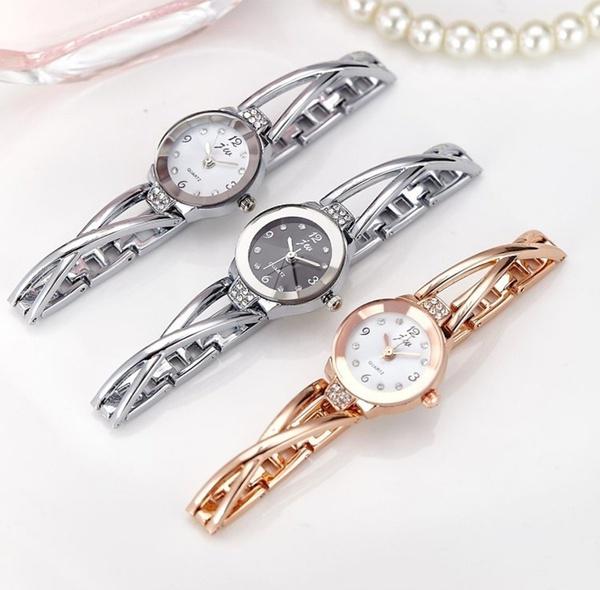 Роскошные часы со стразами для женщин и девочек, элегантные кварцевые наручные часы из нержавеющей стали, браслет