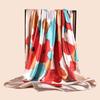 High Quality Shawl Satin Silk Square Scarf Women Flower Neckerchief Ladies Headband Hair Bands Print Foulard Hijab Wraps Bandana