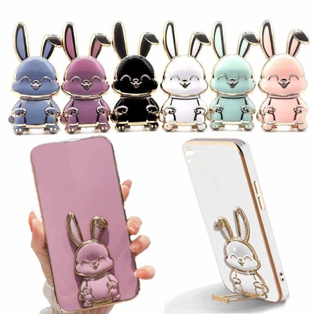 ABS Bunny Finger Ring Holder Mobile Phone Holder Phone Back Sticker Pad