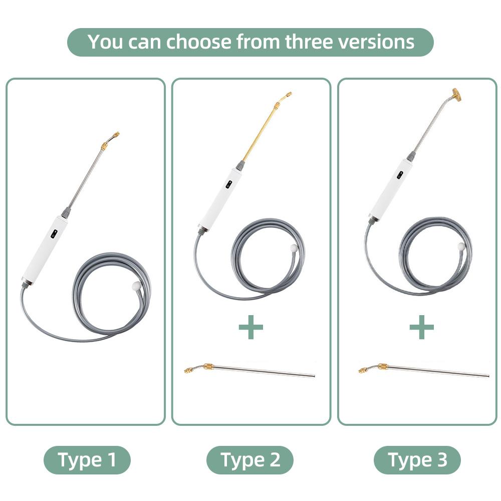 Поливочная насадка из нержавеющей стали с 3 регулируемыми распылителями и простым управлением в один клик, электрическая