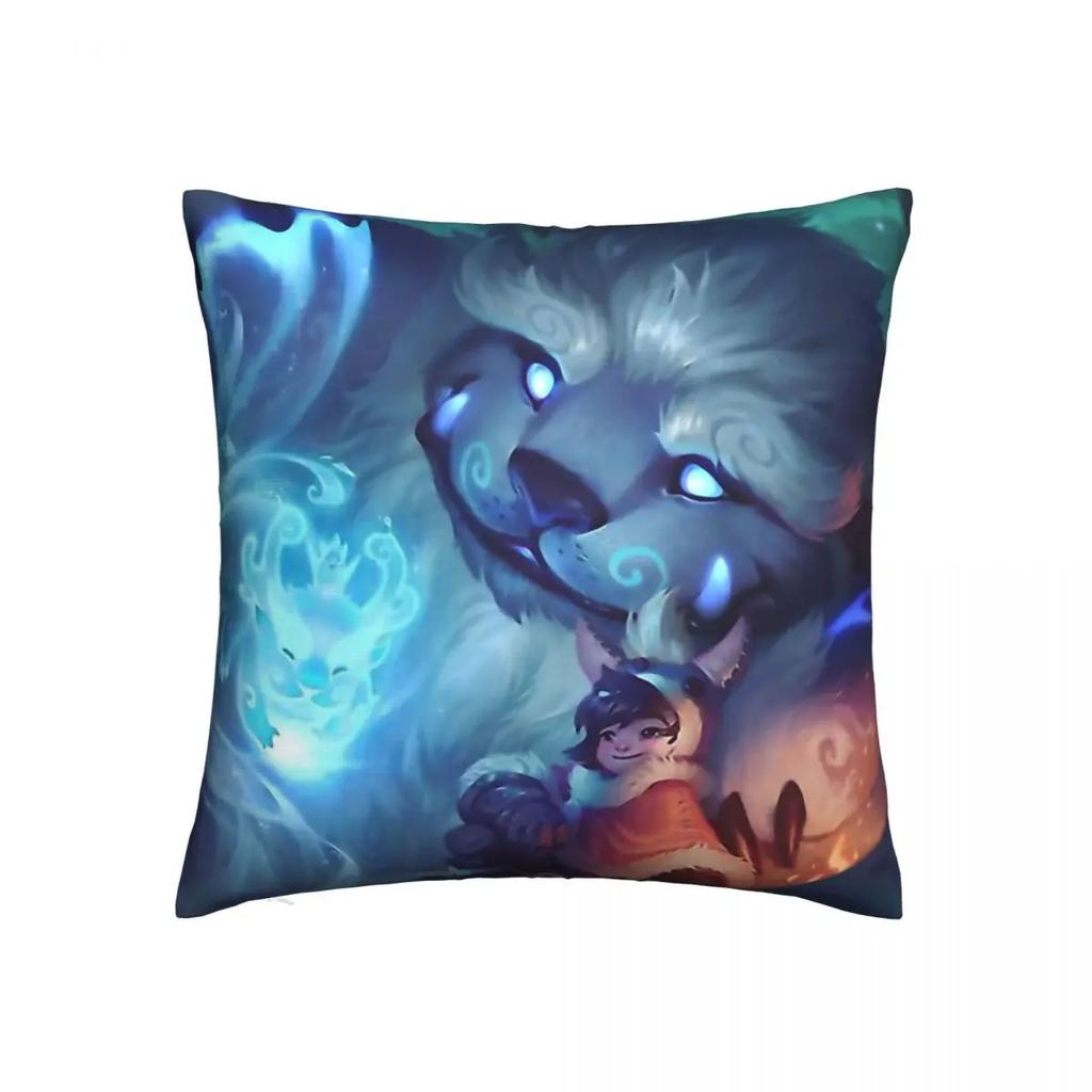 Наволочка для подушки Nunu Willump с игрой League Of Legends, рюкзак Coussin, чехлы для домашнего декора с принтом Kawaii