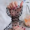 1 Pair Nail Art Heart Tulle Photo Glove Fake Pleated Cuff Manicure Photography Props Nail Tips Display Sleeve  Accessory