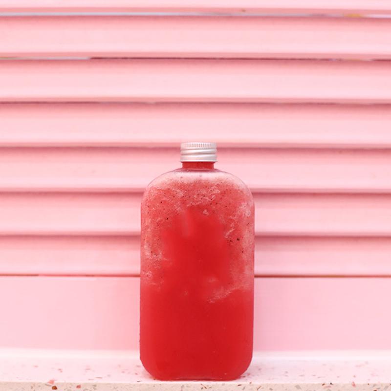 Бутылка для напитков 400 мл, квадратная бутылка для напитков, молока, чая, сока, холодного напитка