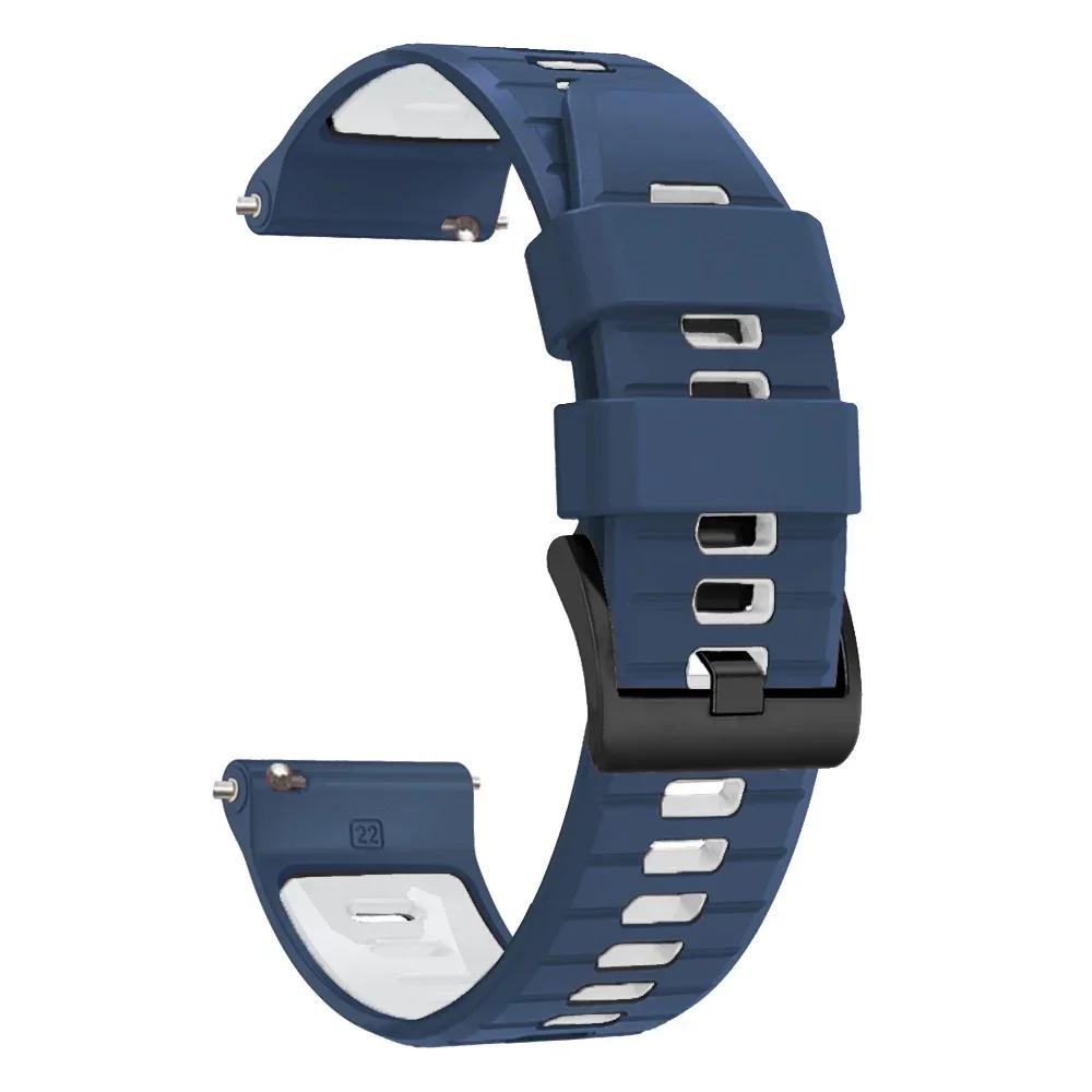 Спортивный силиконовый ремешок для TicWatch Pro 3 Ultra Ремешок для E3 E2 S2 Pro X GTW 2021 Браслет для умных часов 20 мм 22 мм Мягкая петля Ремешок для часов