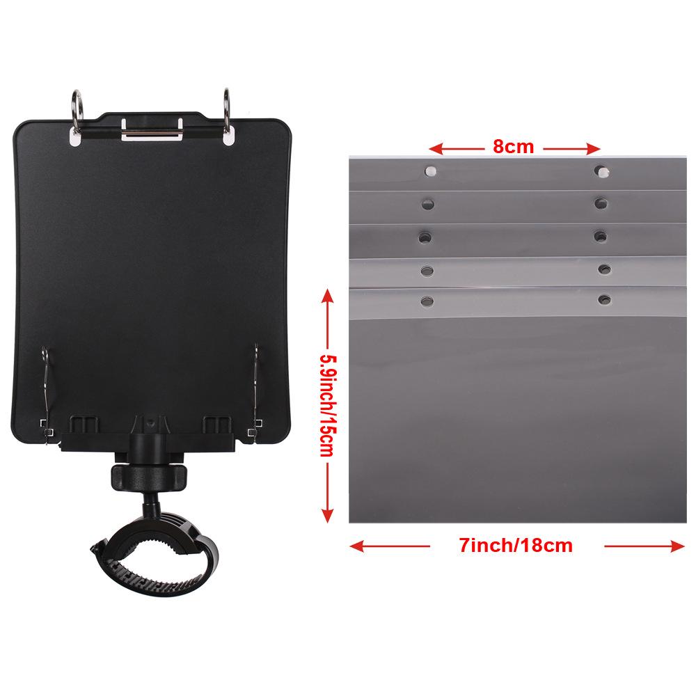 Portable Black Trumpet Marching Lyre Music Clip Stand