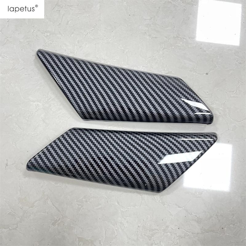 Car Front Door Armrest Panel Strip Sequ Decoration Cover Trim For Peugeot 208 - 2025 Carbon Fiber Accessories Interior