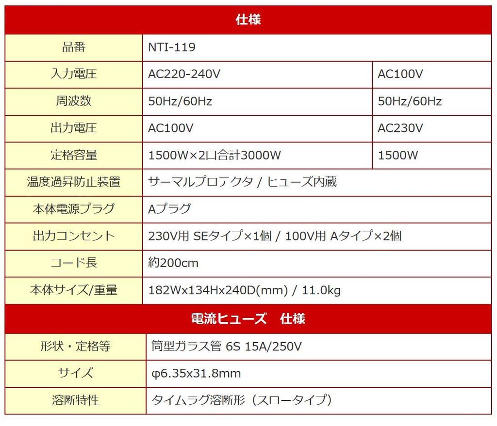 Трансформатор Kashimura для использования за рубежом и внутри страны, переменный ток 220 В, 240 В, 3000 Вт, основной блок, вилка питания A, выходная розетка типа A, порт x 2 для SE NTI-119 ~ / вилка,