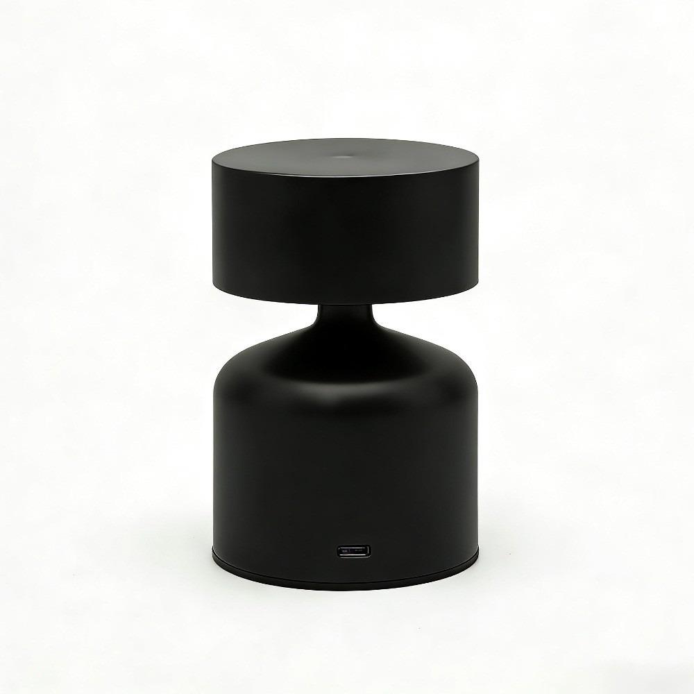 Modern Bar Desk Lamp Metal Dumbbell Design USB Rechargeable Table Lamp 3-Level Dimmable Touch Control Luminous Night Light Bar