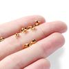 50pcs/lot Stainless Steel  Ball Chain Clasps End Crimping Cover Beads Connector For DIY Jewelry Making Supplie Accessories