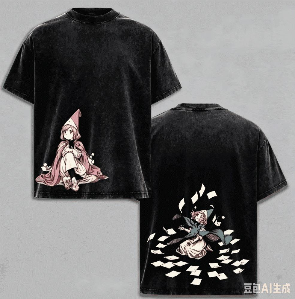Винтажная стираная шляпа ведьмы Atelier Kamome Shirahama Kodansha Morning Two Coco Qifrey Магия Фэнтези Сэйнэн Манга Магическое Аниме Аниме Графический принт Ретро