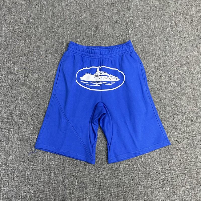 Cort Short Devil Island Print Shorts Mens Hip Hop Skate Casual Sweatpants Trendy Streetwear
