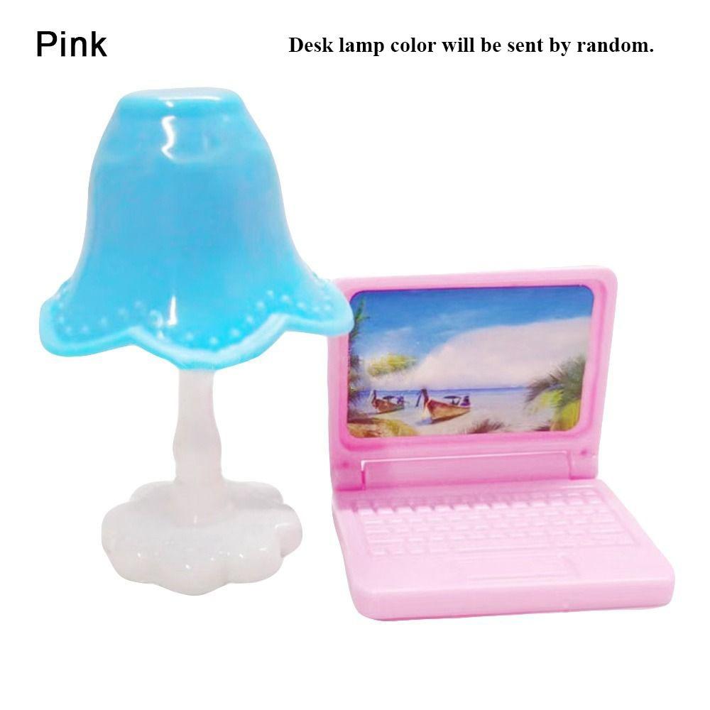 2 цвета миниатюрный ноутбук пластиковый домашний декор игрушка новые аксессуары для кукольного дома 1:12. Декор кукольного домика