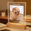 Персонализированное Акриловое Украшение с Фото Питомца Деревянная Основа Декор-Знак Силуэт Питомца Домашний Стол Вход Милый Сувенир Питомца Подарок