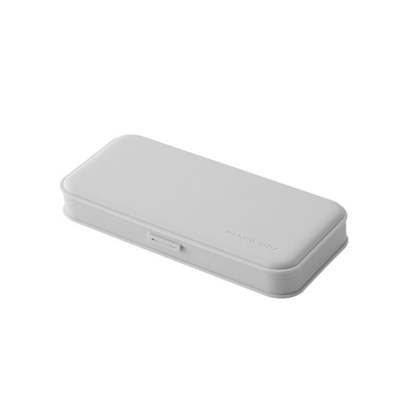 Матовая канцелярская коробка в стиле MUJI: Большой многофункциональный водонепроницаемый пластиковый пенал из ПП с отделениями