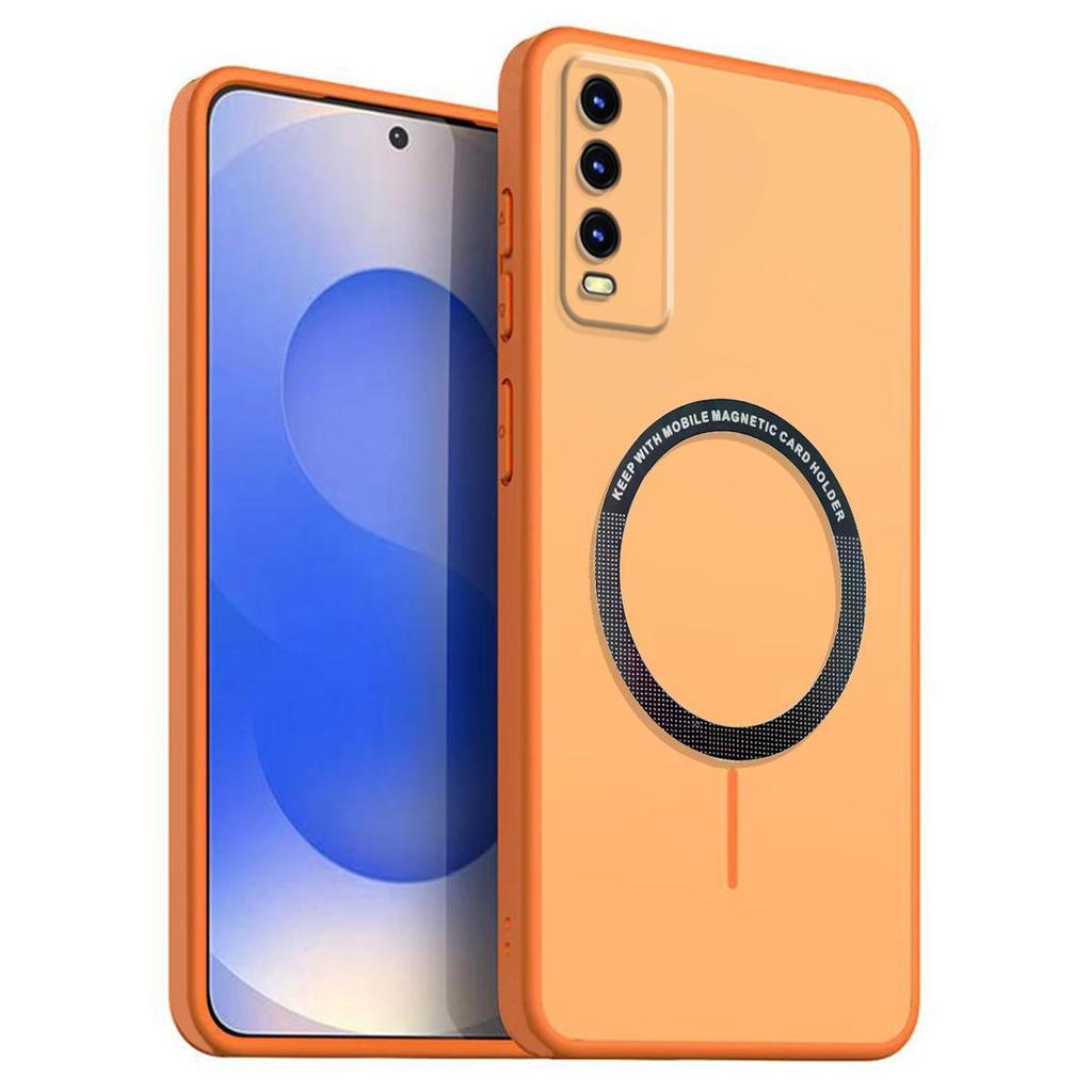 Матовый Полупрозрачный Магнитный Чехол для Телефона для Vivo Y20s G,Y20i 2021,Y20,Y12s,Y12A Мягкий TPU Чехол