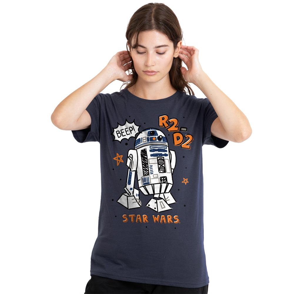 Star Wars Womens/Ladies R2-D2 Marker T-Shirt