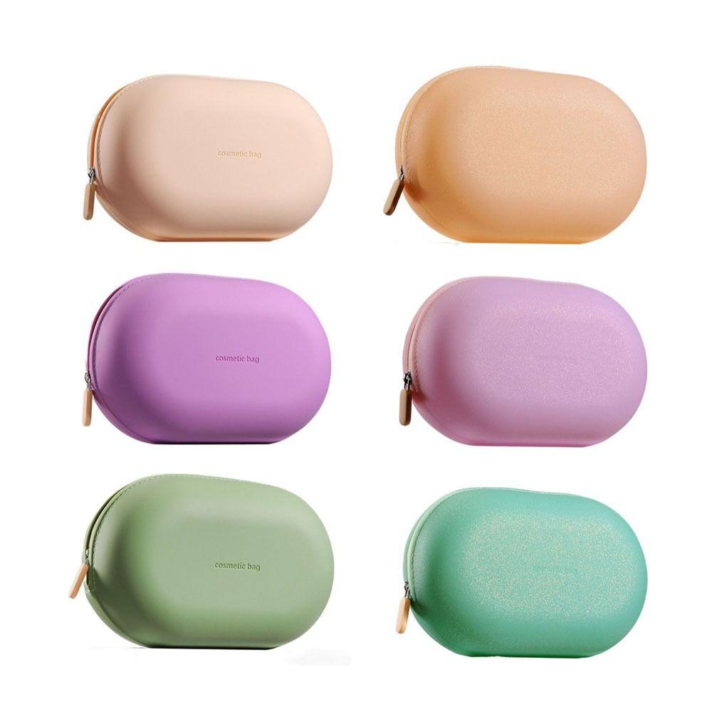 Large Capacity Silicone Cosmetic Bag Waterproof Travel Storage Bag Coin Purse  Small Item