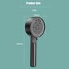 5 Modes Shower Head Adjustable High Pressure Water Saving ShowerHeads Water Massage Handheld Shower Head Hook Hose Fall Resistance Eco Shower