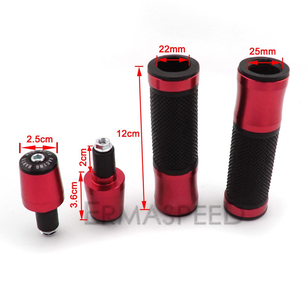 Алюминиевый руль мотоцикла с ЧПУ, ручки, универсальный наконечник 7/8 дюйма, 22 мм, ручки для мотоцикла, питбайка