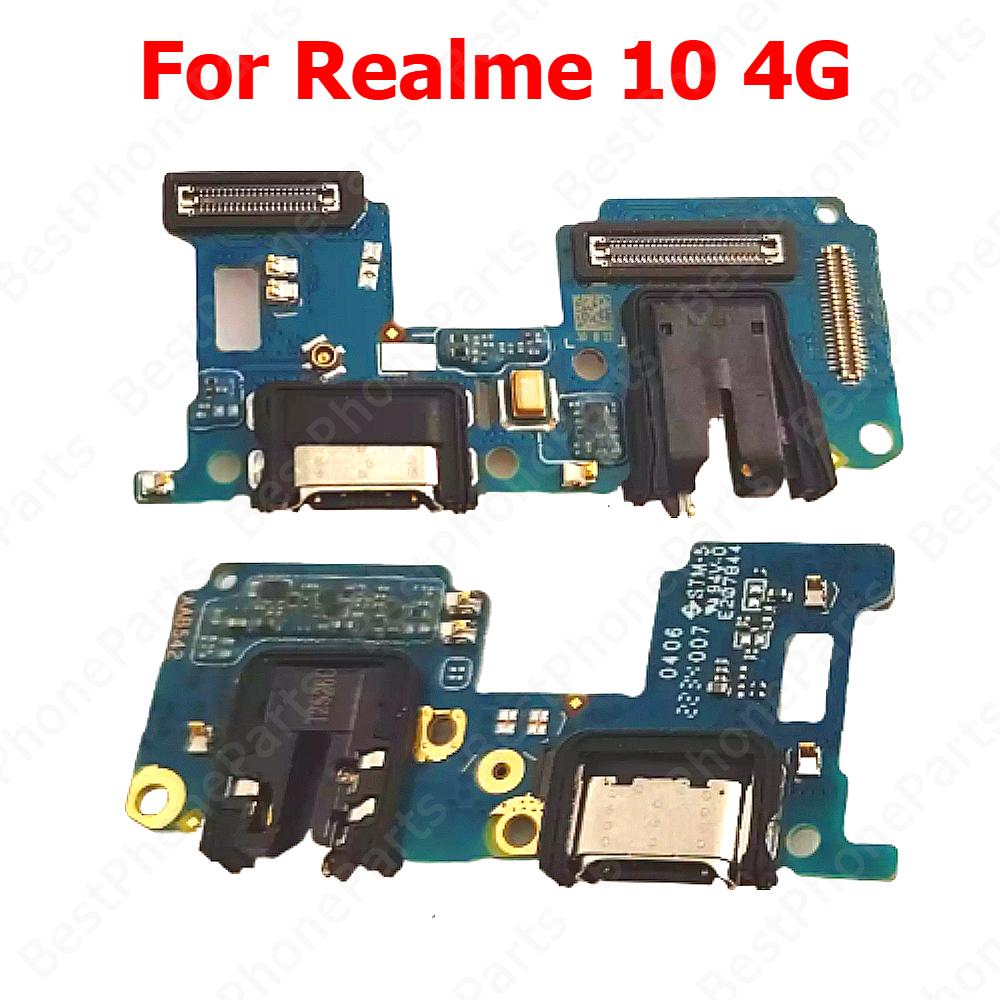 Charging Port For Realme 11 5G 10 4G 9i 9 Pro Plus Pro+ Charge Board Usb Connector PCB Dock Plate Socket Mobile Phone Parts