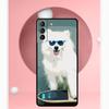 Чехол с изображением щенка самоеда для Samsung Galaxy S23 S24 Ultra S8 S9 S10 S22 Plus Note 10 20 Ultra S20 S21 FE