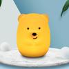 Средний медведь, красочный, меняющий цвет светодиодный светильник, силиконовый ночник, перезаряжаемый через USB, лампа на прикроватной тумбочке, украшение, атмосферное освещение