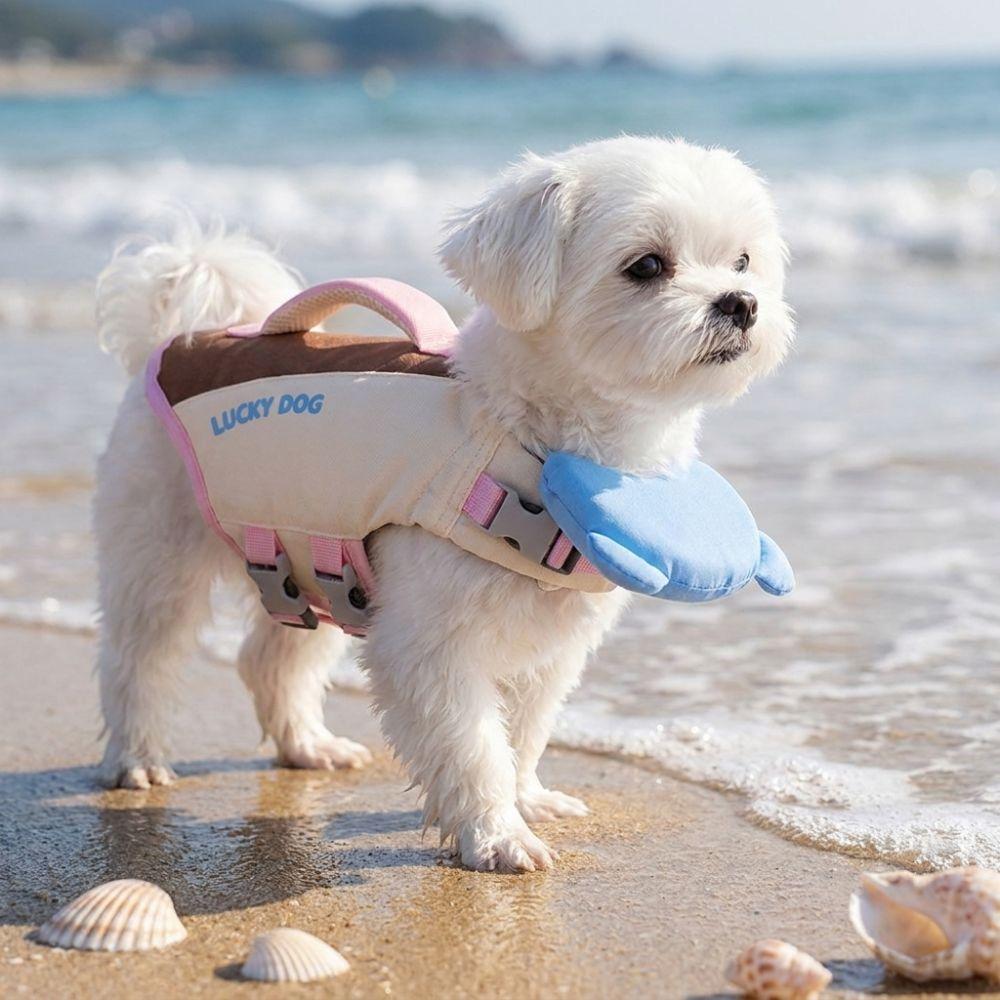 Strong Buoyancy Pet Life Vest Adjustable Dog Life Preserver Puppy Safety Vests Boating