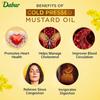 Dabur Горчичное масло холодного отжима 1 л | Полезное кулинарное масло | Полезность Омега-3 и 6 | Идеальное сочетание пользы, вкуса и аромата