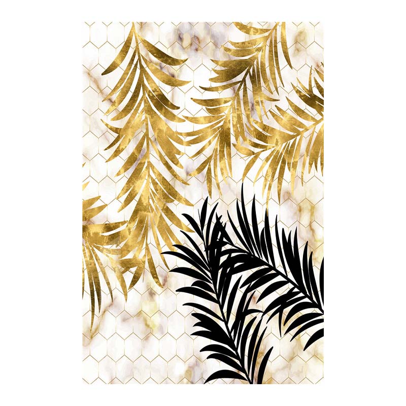 Скандинавские растения, золотой лист, холст, картина, ботанические постеры и принт, абстрактные настенные художественные картины для гостиной, современный декор