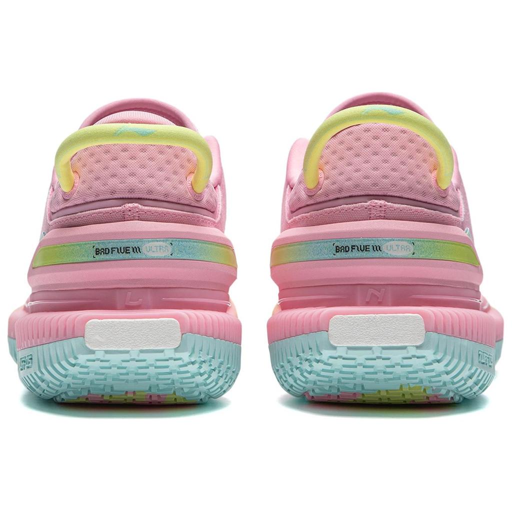 Li Ning Нескользящие и дышащие низкие мужские баскетбольные кроссовки Phoenix Pink ABFU013-2