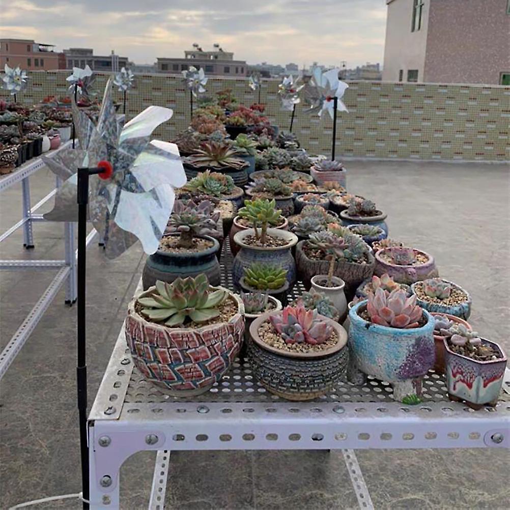 Touch Reflective Windmill Bird Repellers Bird Windmill Outdoor Birds Repellent PinWheels Reflective Windmill Bird Repellers
