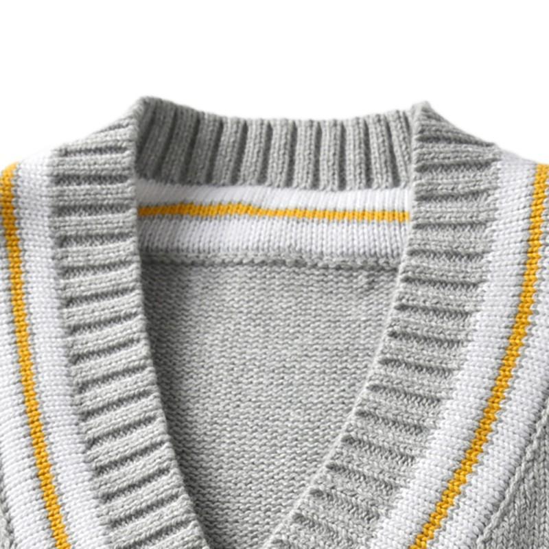 Детский свитер без рукавов с v-образным вырезом для мальчиков и девочек, жилет