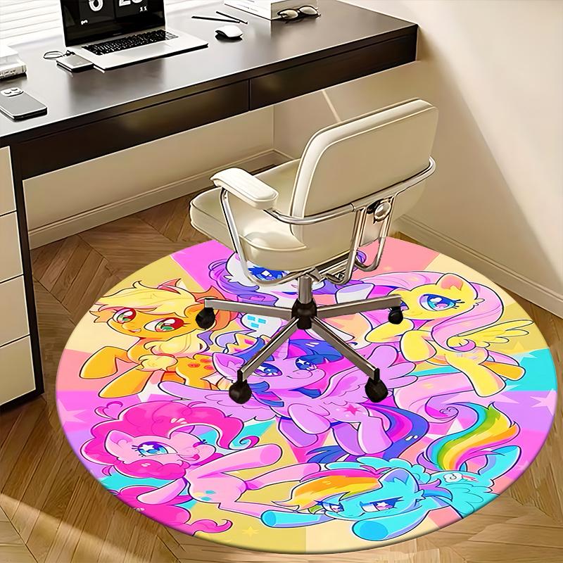 Разноцветный круглый коврик для стула My Little Pony - Декор для дома
