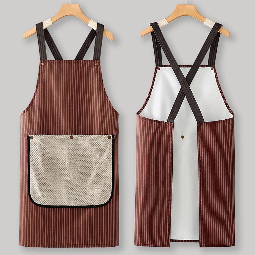 Kitchen Aprons Cooking Aprons, Waterproof Apron With Hand Towel, For Baking Grilling, Mixed Color
