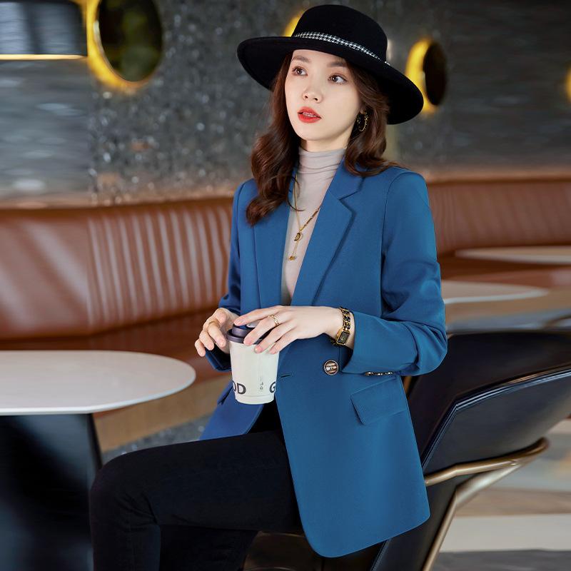 Костюм-пальто, женский осенне-зимний новый корейский вариант, британский стиль, приталенный темпераментный модный повседневный маленький костюм, топ-тренд