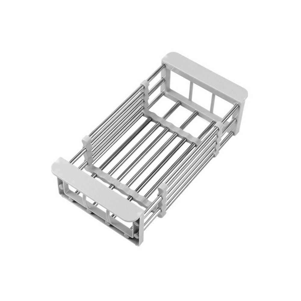 Adjustable Dish Organizer Stainless Steel Dish Washing Shelf Functional Dish Drying Rack  Fruits