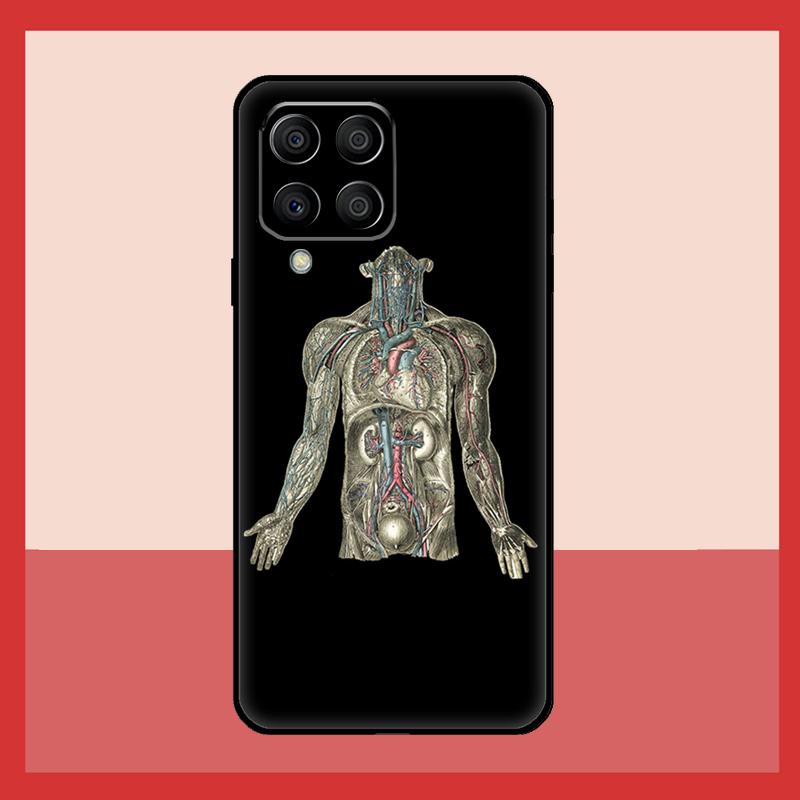 Чехол с анатомией человека для Samsung Galaxy M12 M52 M06 M16 M36 M56 M33 M15 M55 M31 M13 M14 M53 M32 M35 M34 M54