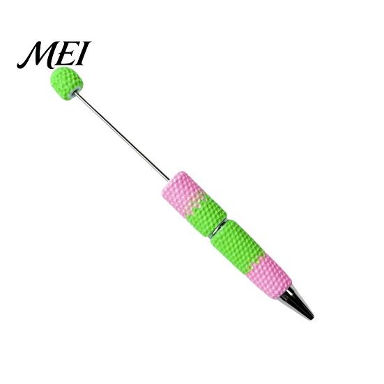 DIY Crafting Pens Beadable Pen, Colorful Fancy Beaded Ballpoint Smooth Flow Gift for Students, Party Favors, Creative Office Supplies